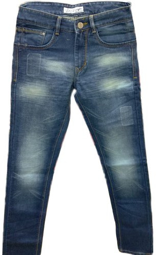 Mens Faded Denim Jeans