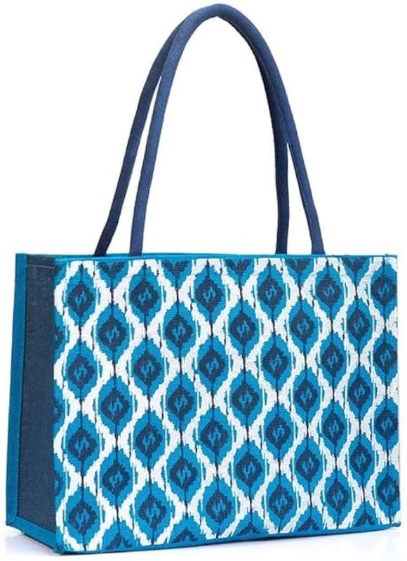 Printed Jute Shopping Bag