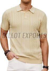 Mens Knitted Polo T-Shirts