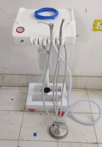 Stainless Steel Manual Portable Dental Unit Trolley