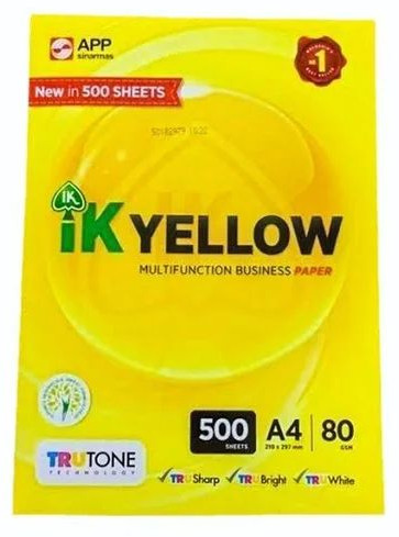 IK Yellow A4 Copy Paper