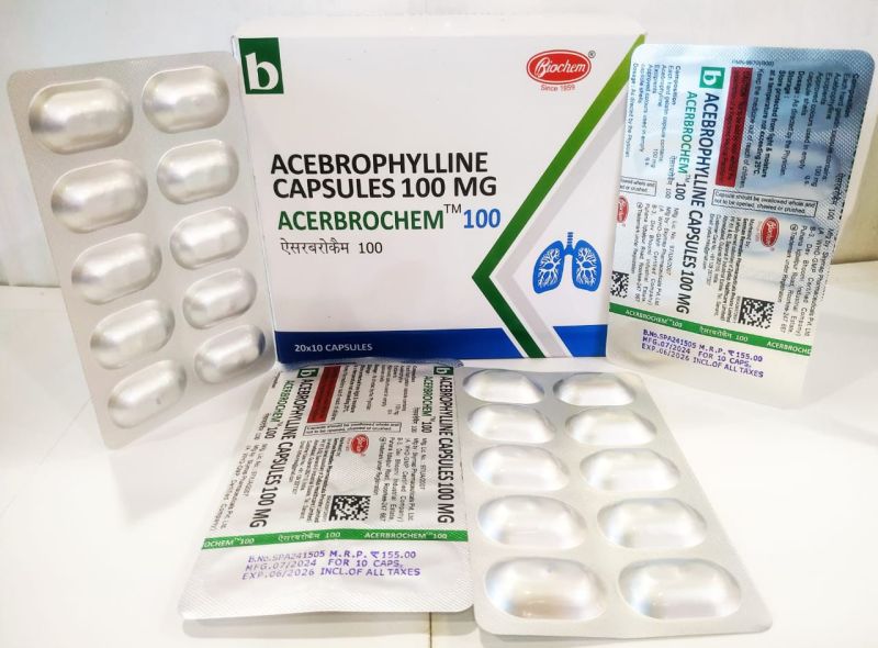 Acebrophylline 100mg Capsules