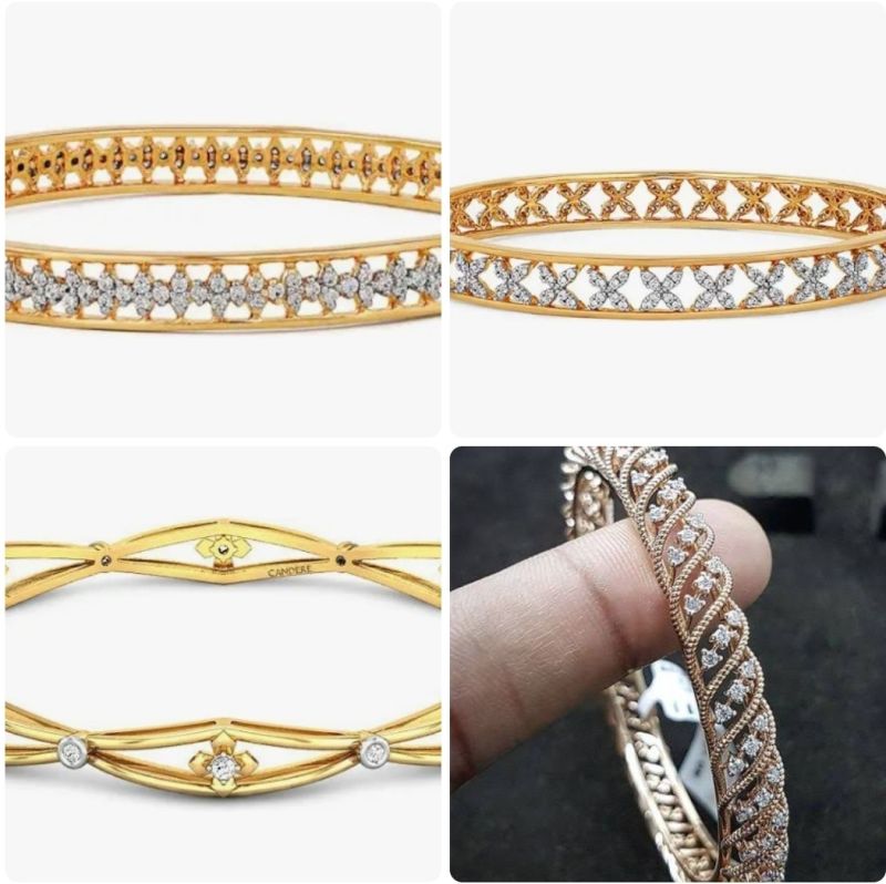 Ladies Diamond Bangles