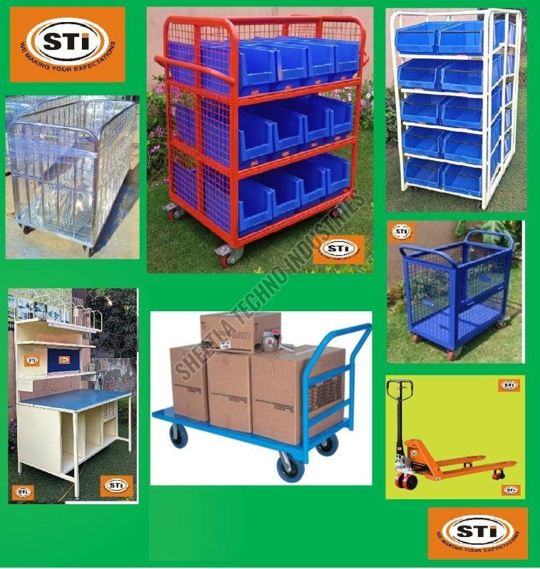 Material Handling Trolley Cart