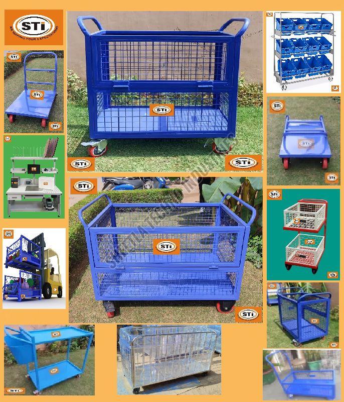 heavy duty industrial cage trolley