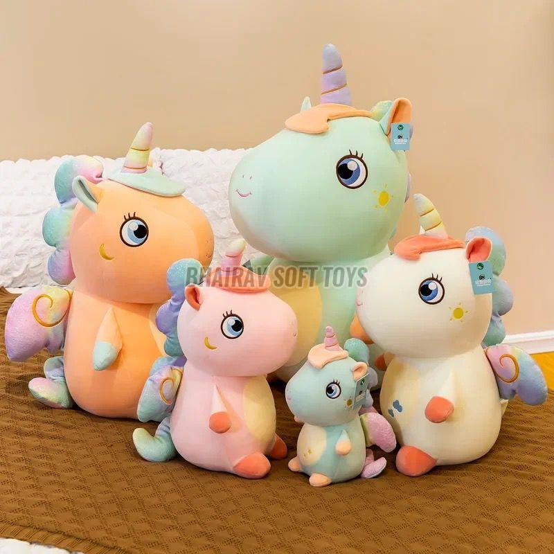 35 cm Sitting Unicorn Stuffed Toy