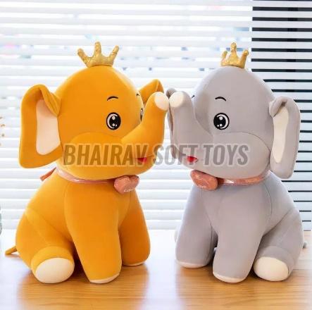 45 cm R Crown Elephant Stuffed Toy