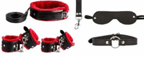 Black And Red BDSM Kit