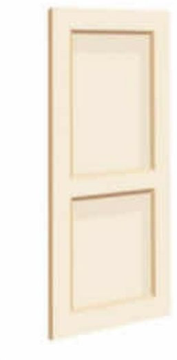 Full Ivory PVC Panel Door