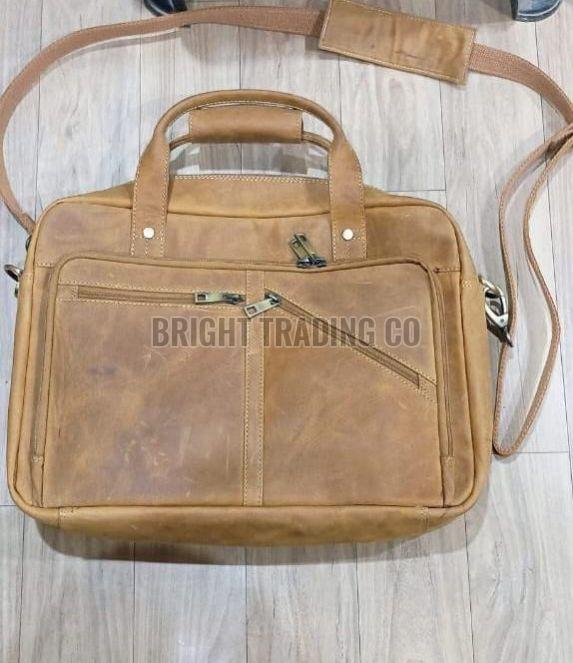 Brown Leather Laptop Bag