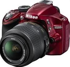 Used Nikon D3200 Red Camera