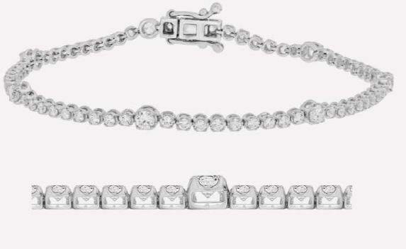 BTP65197 Station Series Diamond Bracelet