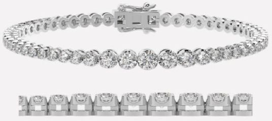 BTR65193 Graduation Series Diamond Bracelet