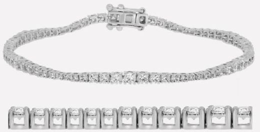 Wave Graduation Series Diamond Bracelet