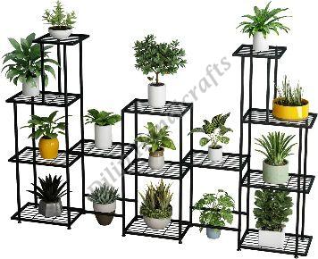 Black Metal Elegant Planter Stand