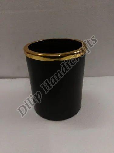 Black Round Flower Pot