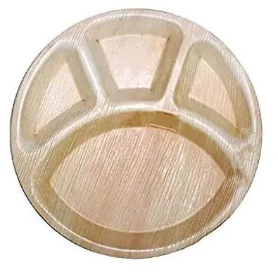 4 Compartment Areca Leaf Plate