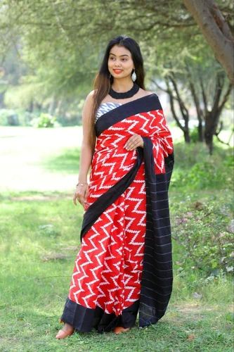 Mulmul Printed Cotton Saree