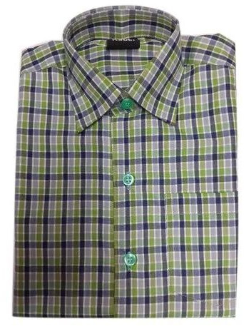 Cotton Checked School Uniform Shirt