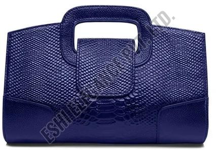 Ladies Blue Leather Handbags