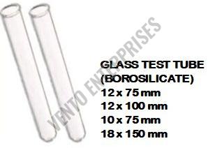 12 X 75mm Borosilicate Glass Test Tube