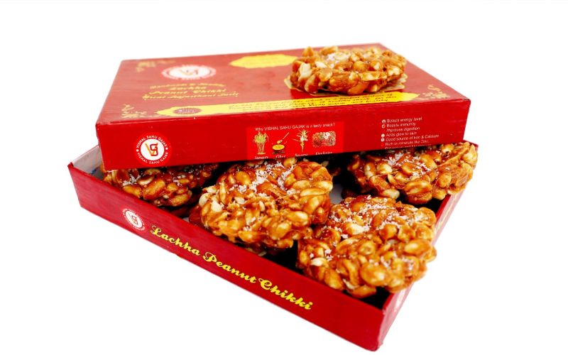 Red Lachha Peanut Chikki