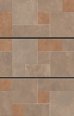 Anito Brown Stone Punch Floor Tiles