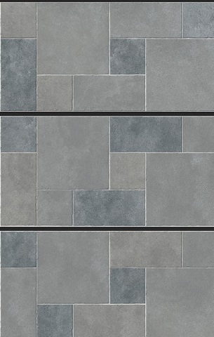 Antio Smoke Stone Punch Floor Tiles