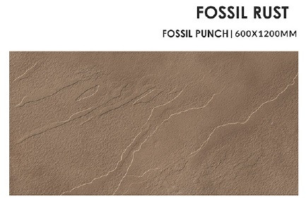 Fossil Rust Ceramic Floor Tiles