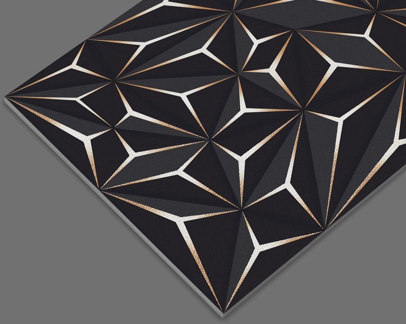 Gloster Black Decorative Floor Tiles