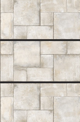 Indigo Beige Stone Punch Bathroom Floor Tiles