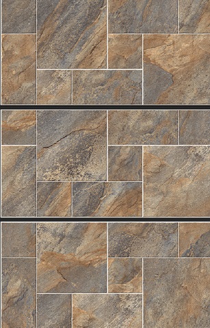 Maxus Brown Stone Punch Floor Tiles