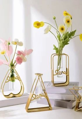 Designer Metal Flower Vase