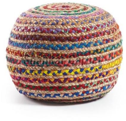 Living Room Jute Puffs