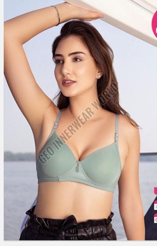 Ladies Grey Padded Bra