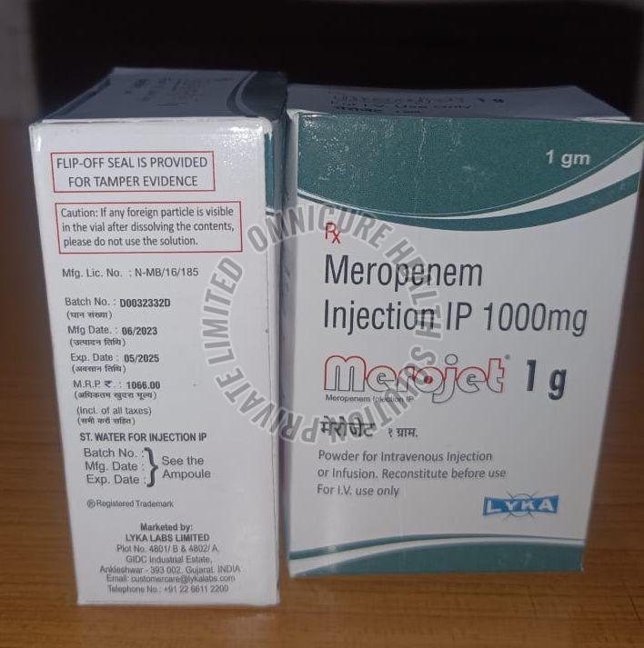 Merojet 1000mg Injection