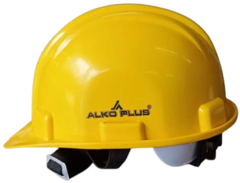 90 Kg Yellow PVC Safety Helmet