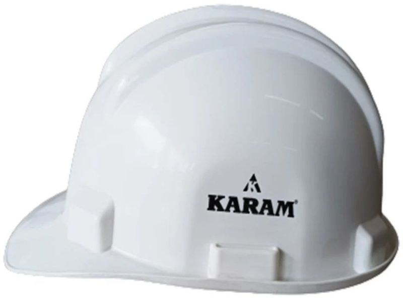 PVC Karam White Safety Helmet