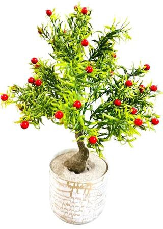 Plastic Artificial Cherry Plant