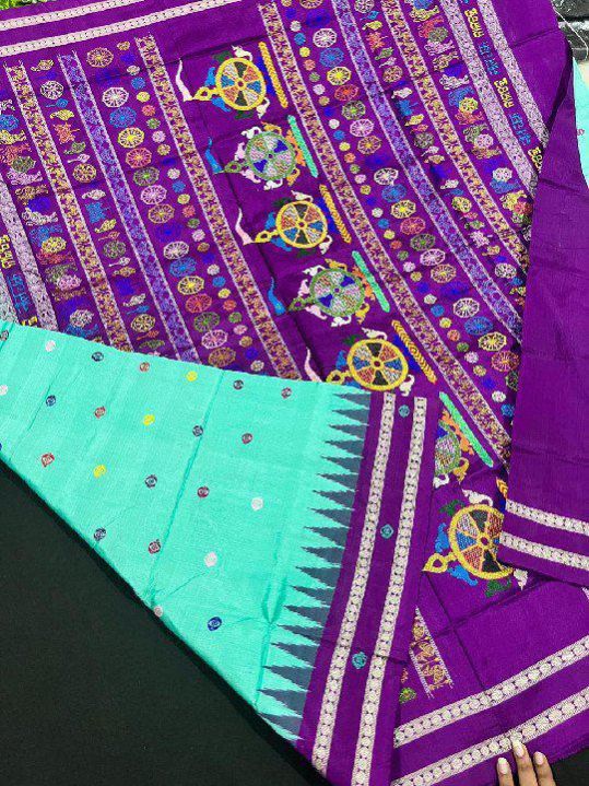 Ladies Multicolor Nila Chakra Silk Saree