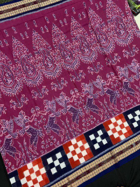 Ladies Printed Sambalpuri Pure Cotton Saree