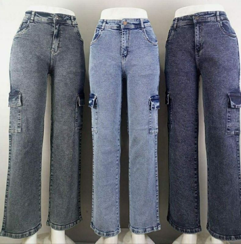 Ladies Cargo Jeans