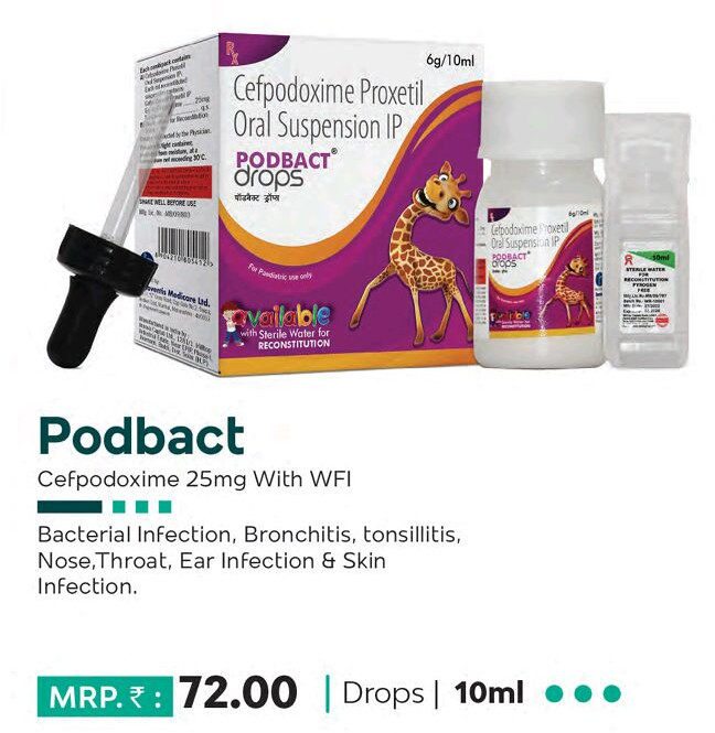 10ml Podbact Oral Suspension