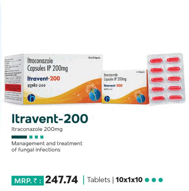 200mg Itravent Capsules