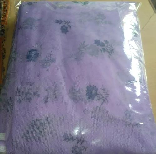 Purple Printed Mosquito Net