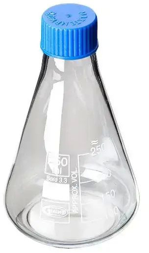 Glass Screw Cap Conical Flask