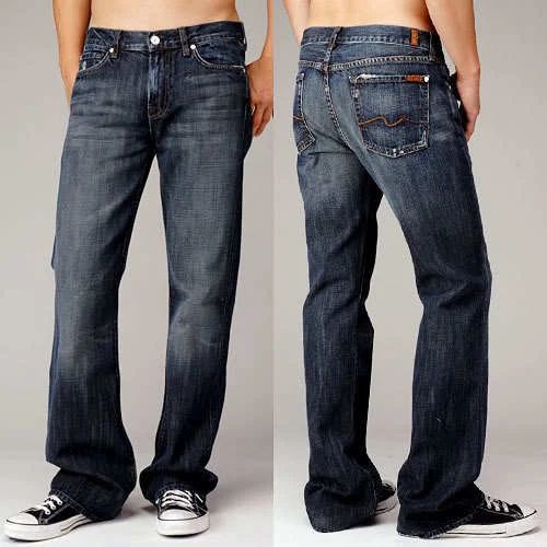 Mens Straight Fit Denim Jeans