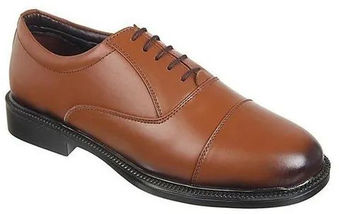 Mens Brown Oxford Lace Up Formal Shoes