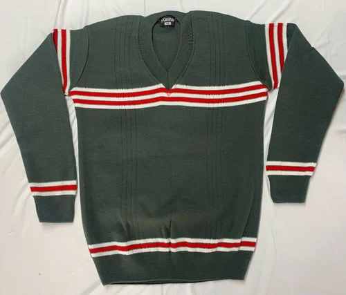 V Neck Woolen School Sweater