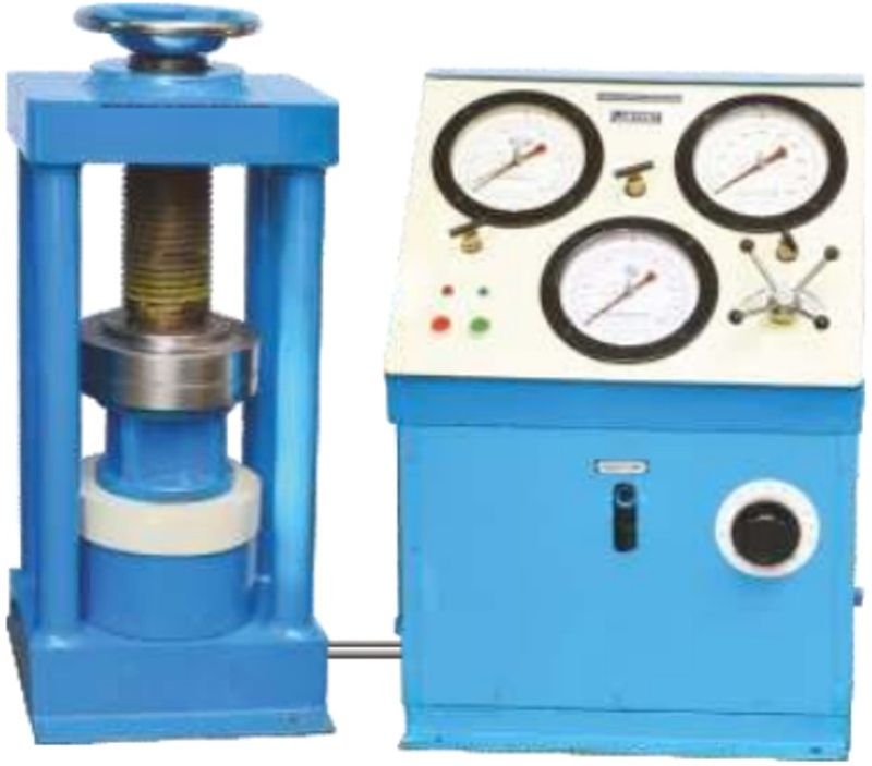 COMPRESSION TESTING MACHINE (Four Pillar) three pressure gauge